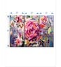 Pink & Blue The Scent Of Roses Painting Wall Art Panels ( Set Of 3)