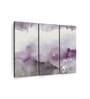 Purple Grey Lake Amethyst Painting Wall Art Panels ( Set Of 3)