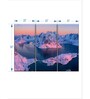 Purple Pink Sunrise Wall Art Panels ( Set Of 3)