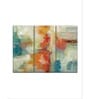 Red Beige Coral Reef Painting Wall Art Panels ( Set Of 3)