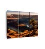 Red Black Dead Horse Point Overlook Painting Wall Art Panels ( Set Of 3)