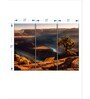 Red Black Dead Horse Point Overlook Painting Wall Art Panels ( Set Of 3)