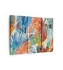 Red Blue Painting Wall Art Panels ( Set Of 3)