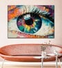 Red Blue Eye Abstract Printed Framed Wall Art