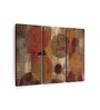 Red Oriental Bazaar I Painting Wall Art Panels ( Set Of 3)