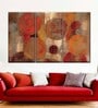 Red Oriental Bazaar I Painting Wall Art Panels ( Set Of 3)