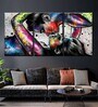 Black Urban Couple Painting Wall Art Panels ( Set Of 3)