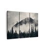 White Black Banff Park Mountain Scene Painting Frames ( Set Of 3)