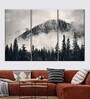 White Black Banff Park Mountain Scene Painting Frames ( Set Of 3)
