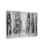 White Black Urban Love Painting Wall Art Panels ( Set Of 3)