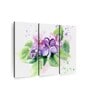 White Green Painting Wall Art Panels ( Set Of 3)