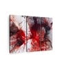 White Red Vampire Blood Abstract Painting Wall Art Panels ( Set Of 3)