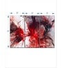 White Red Vampire Blood Abstract Painting Wall Art Panels ( Set Of 3)