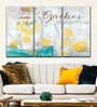 White Yellow Colored Gather Lemons Landscape Wall Art Panels ( Set Of 3)