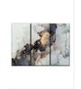 White Luxury Abstract Painting Wall Art Panels ( Set Of 3)