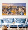 Yellow Blue Yale University Buildings Painting Wall Art Panels ( Set Of 3)