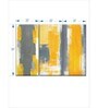 Yellow Grey Abstract Printed Framed Wall Painting ( Set Of 3)