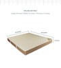 Posture Support King Bed 78x72x7.5 Inch Bonnell Spring Mattress