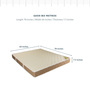 Posture Support Queen Bed 78x66x7.5 Inch Bonnell Spring Mattress