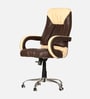 Posturpro Leatherette Executive Chair in Beige And Brown Colour Posturpro Leatherette Executive Chair in Beige And Brown Colour