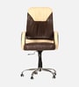Posturpro Leatherette Executive Chair in Beige And Brown Colour Posturpro Leatherette Executive Chair in Beige And Brown Colour