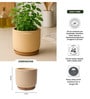 (1Pc) Beige Terracotta Plant Pot