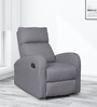 Potenza Fabric Manual 1 Seater Recliner in Grey Colour