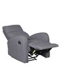 Potenza Fabric Manual 1 Seater Recliner in Grey Colour