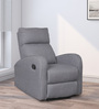 Potenza Fabric Manual 1 Seater Recliner in Grey Colour
