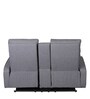 Potenza Velvet Manual 2 Seater Recliner in Grey Colour