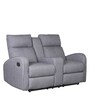 Potenza Velvet Manual 2 Seater Recliner in Grey Colour