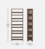 Potter Solid Wood Bookshelf In Irish Walnut Colour