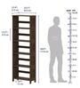 Potter Solid Wood Bookshelf In Irish Walnut Colour