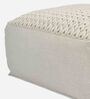 Pouff Fabric Pouffe in White Colour