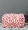 Pouffe in Red Colour