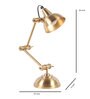 Ciaro Gold Adjustable Study Lamp With Iron Base