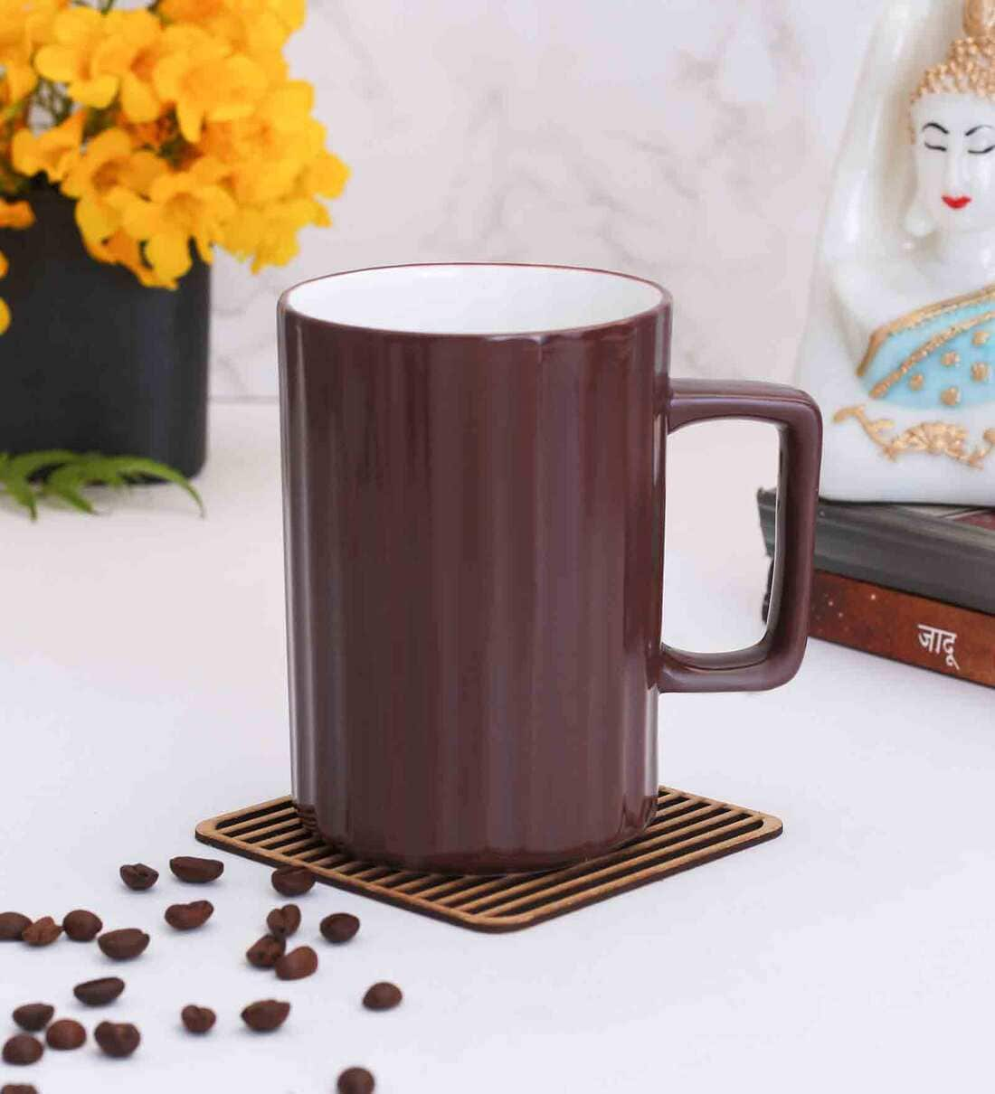 Buy Premium 320ml Brown Ceramic Coffee Mug at 7% OFF by Clay Craft