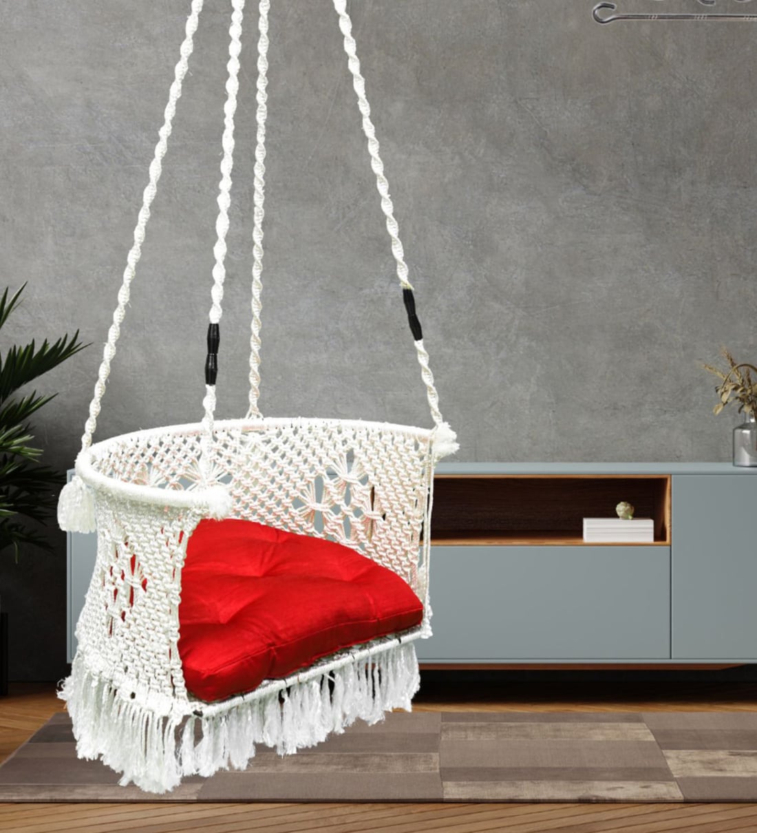 Half circle swing online chair