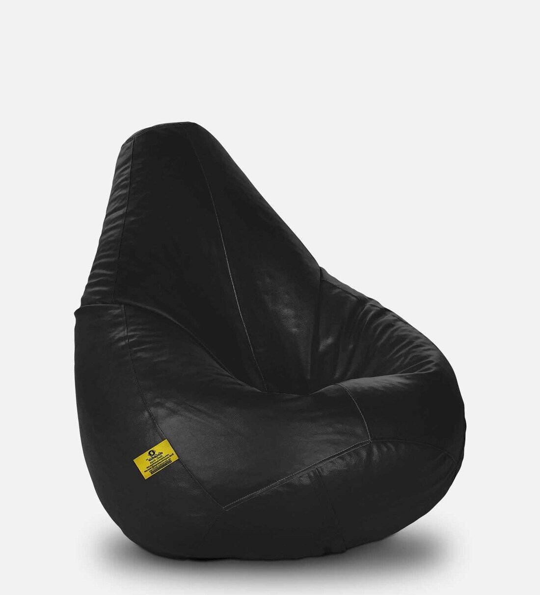 Buy Premium XL Size Bean Bag with Beans in Black Colour by Dolphin Bean