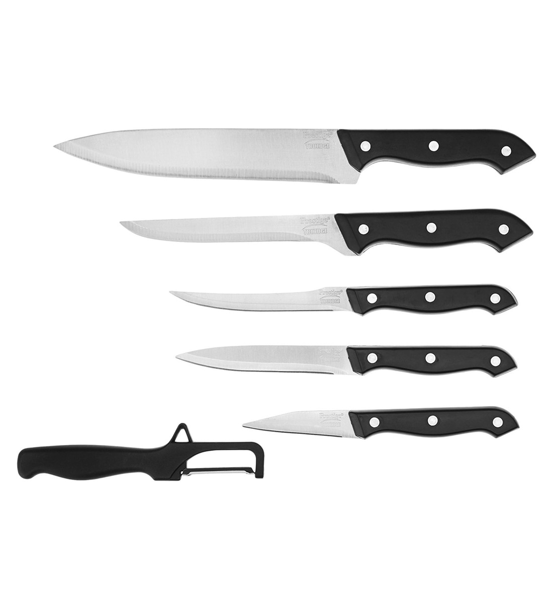 Buy Prestige Tru-Edge Kitchen Knife Set, 6-Pieces Online - Vegetable ...