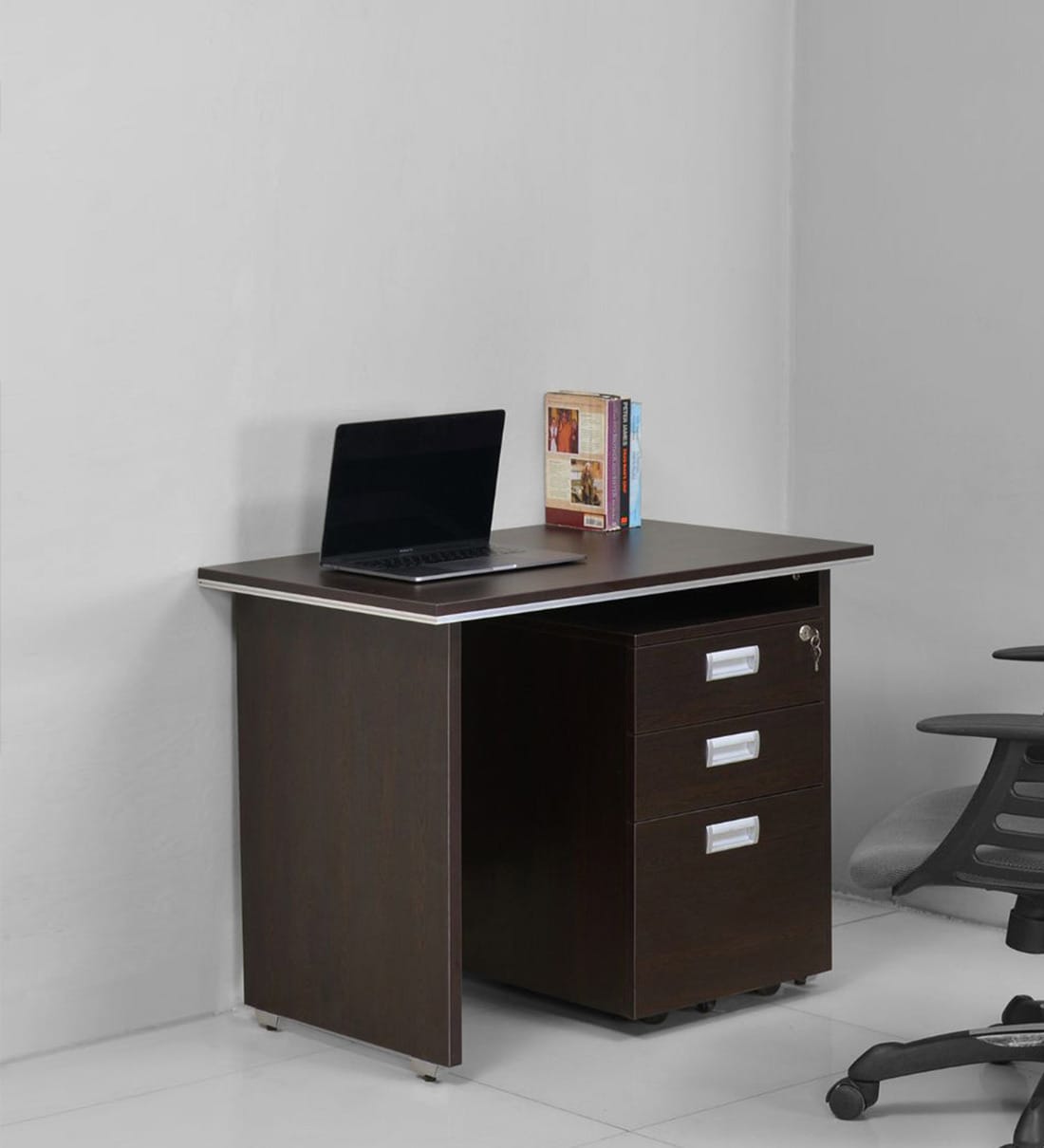 Buy Prime Office Table in Wenge Finish at 9 OFF by Nilkamal Pepperfry