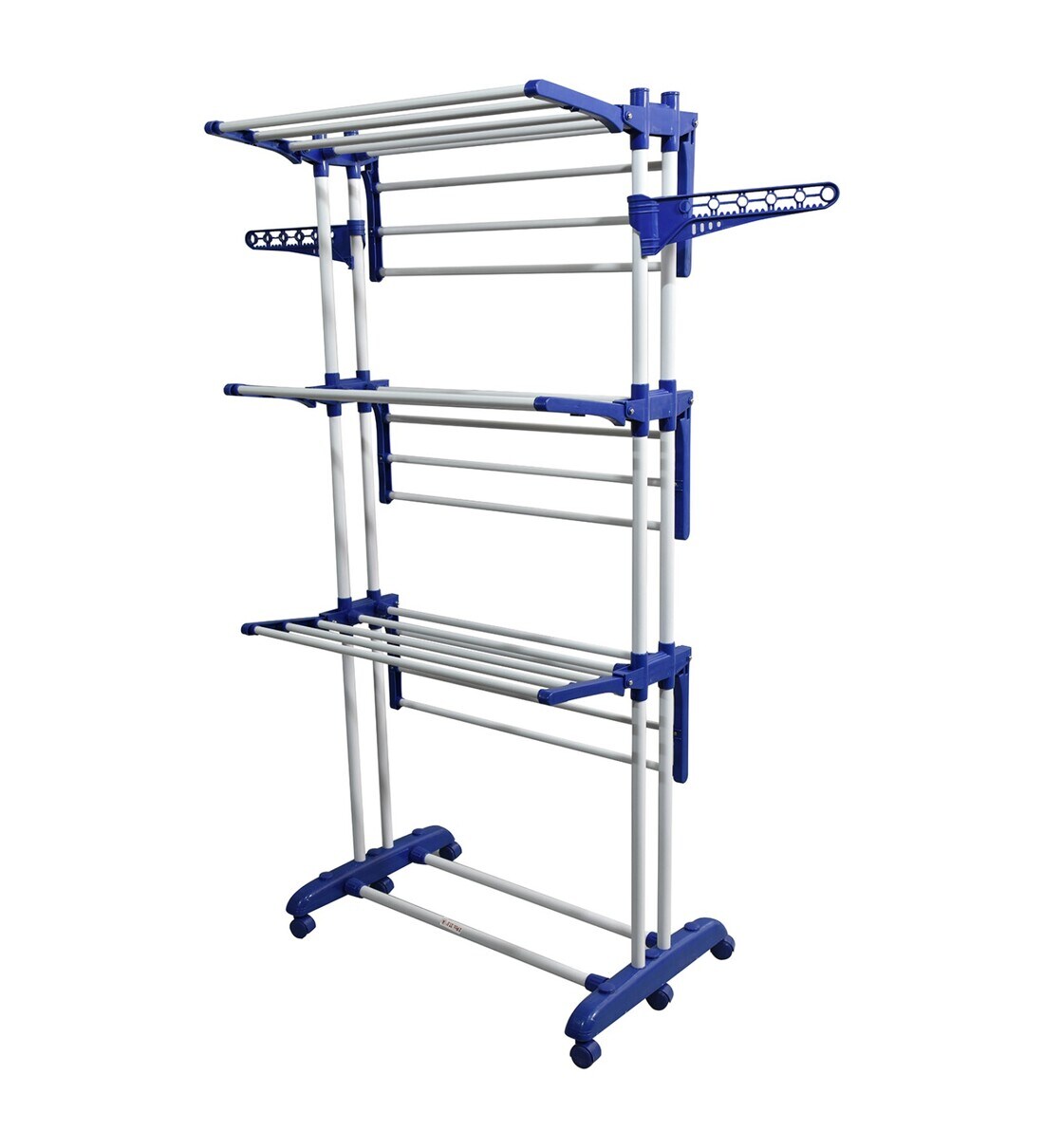 Buy Prince Jumbo Mild Steel Floor Rested Cloth Dryer Stand In Blue ...