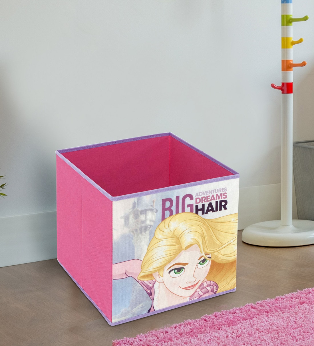 Buy Princess Fabric Kids Storage Basket in Multi Colour at 100 OFF by