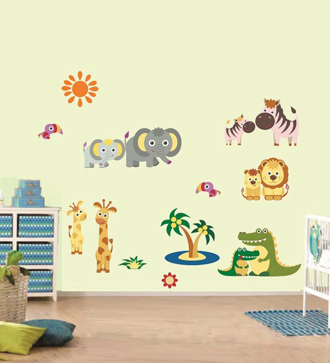 Buy Pvc Wall Stickers Beautiful Animals And Their Kids at 40% OFF by ...