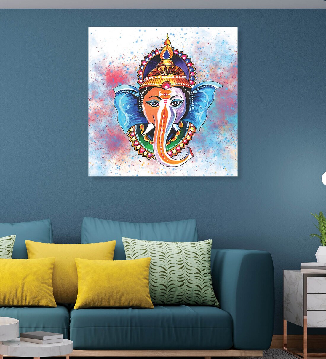 Buy Way To Temple Handmade Acrylic Paint On Canvas Board Unframed at 51%  OFF by Atypical Advantage