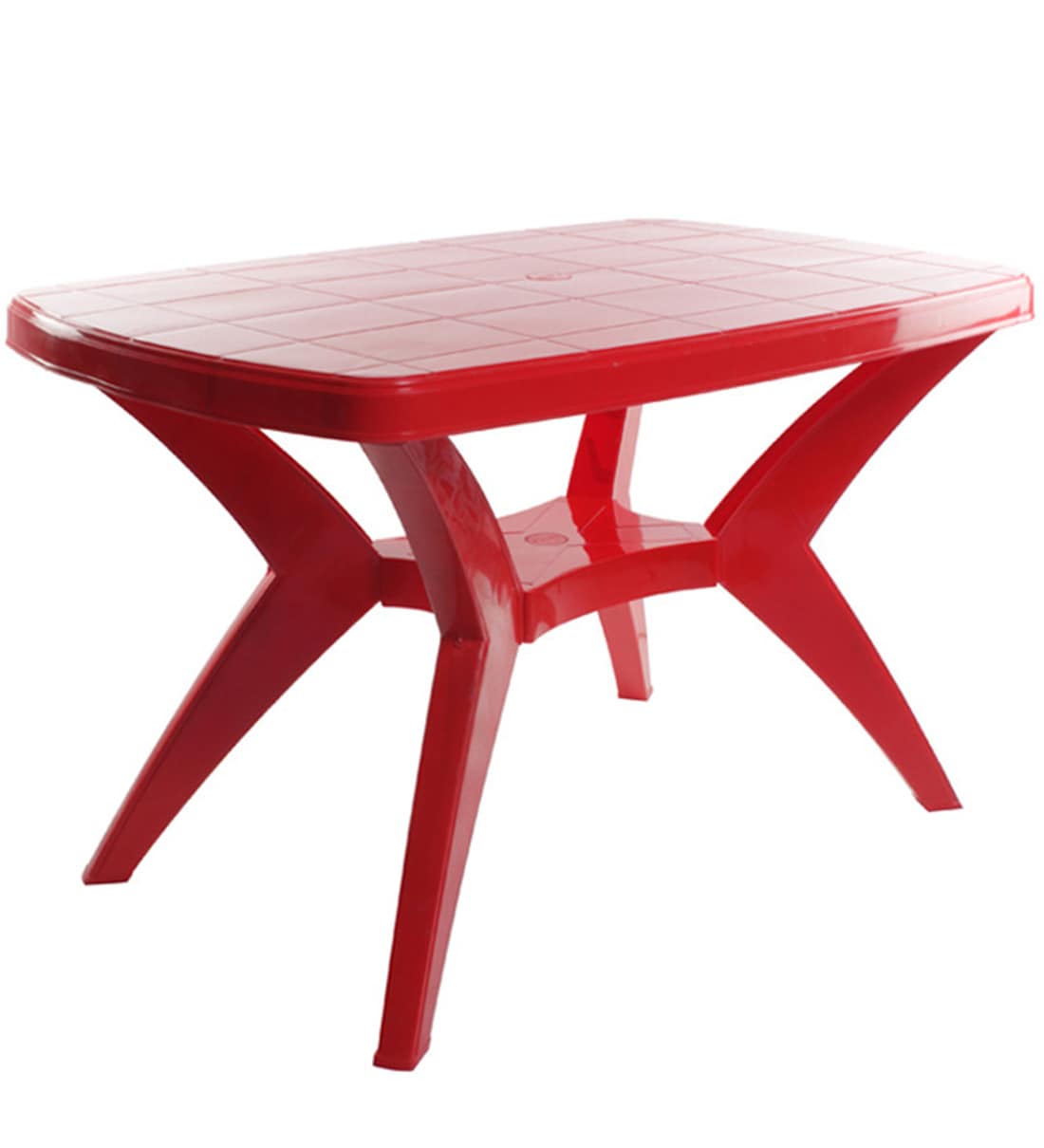 Buy Proline 4 Seater Plastic Dining Table In Red Colour By Cello Online Modern 4 Seater Dining Tables Dining Furniture Pepperfry Product