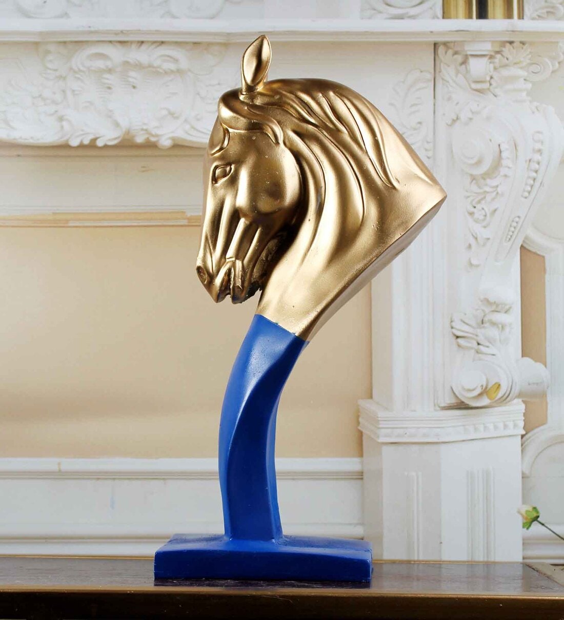 Buy Prosperity Horse Blue Polyresin Figurine at 43 OFF by The White