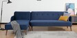 Kiwi Fabric RHS Sectional Sofa in Blue Colour
