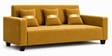 Prima 3 Seater Sofa In Mustard Color