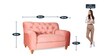 Prince 2 Seater Sofa In Blush Pink Colour